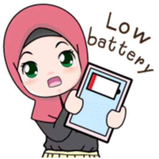 the girl, die muslime, emoticons des islam, muslim watsap, emoticon mädchen kopftuch