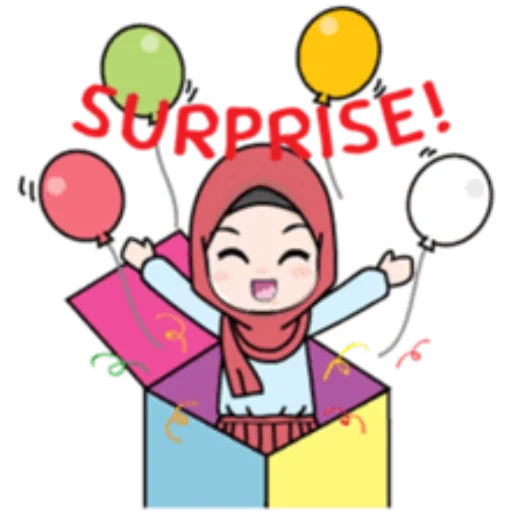 gadis, jilbab berdinding merah, emoji islami, watsap muslim
