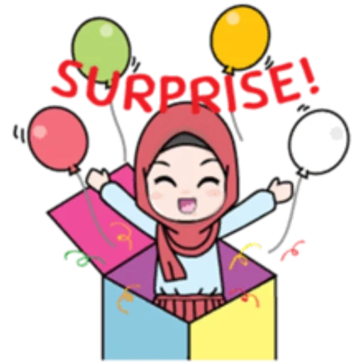 the girl, chibi turban, emoticons des islam, muslim watsap