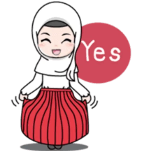 hijabe, young woman, girl hijab, hijab cartoon