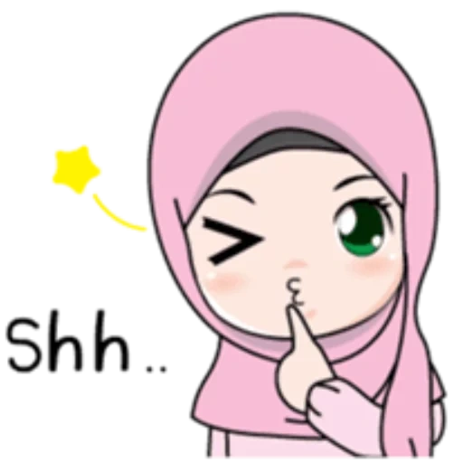 the girl, die muslime, emoticon iphone hijab, muslimische kinder, emoticon mädchen kopftuch