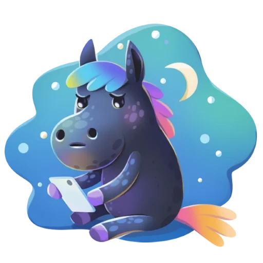 kuda, mainan, unicorn ungu