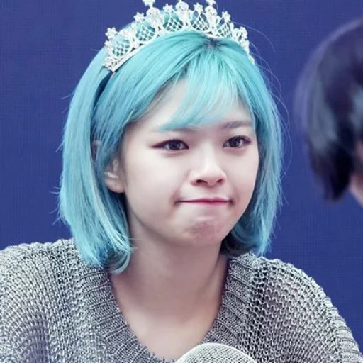 twice, ю чонён, twice jungyeon, twice jeongyeon, twice jeongyeon blue hair