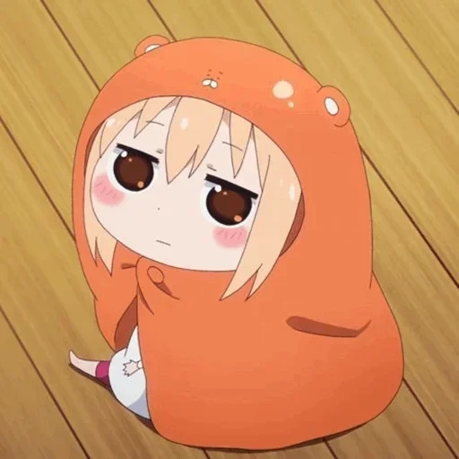 umaru, omaru chen, daimaru chen chibi, omaru bermuka dua, anime two-face sister omaru