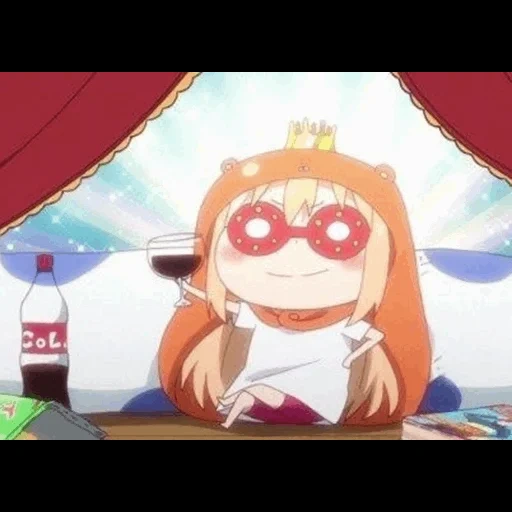 umaru, umaru chan, two carted sister umaru, mi hermana de dos con cara, anime hermaru de dos cara