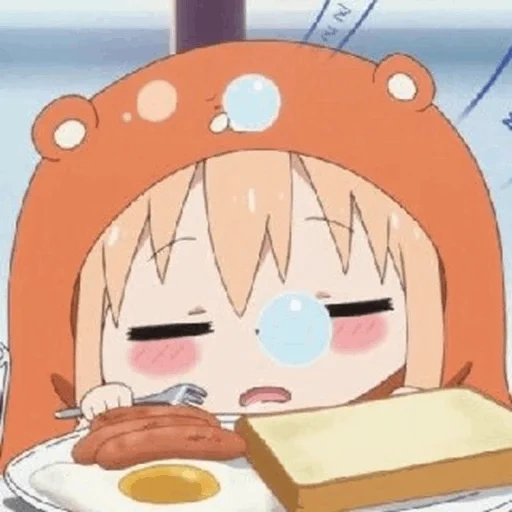 pílula de wuwu, daimu chen, daimu chibi, umaru chan, animação de duas faces enviou irmã daimu