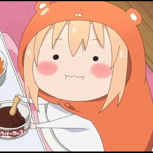 umaru, umaru chan, hikari umaru, anime umaru chan, sorella a due porte umaru