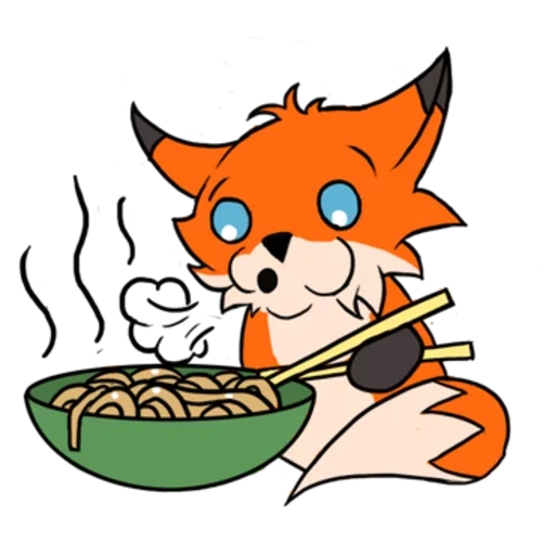 fox, anime, fox fox, fox drawing, illustration of the fox