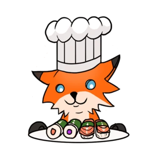 fox, koki kucing, koki rubah, my fox cook, item di atas meja