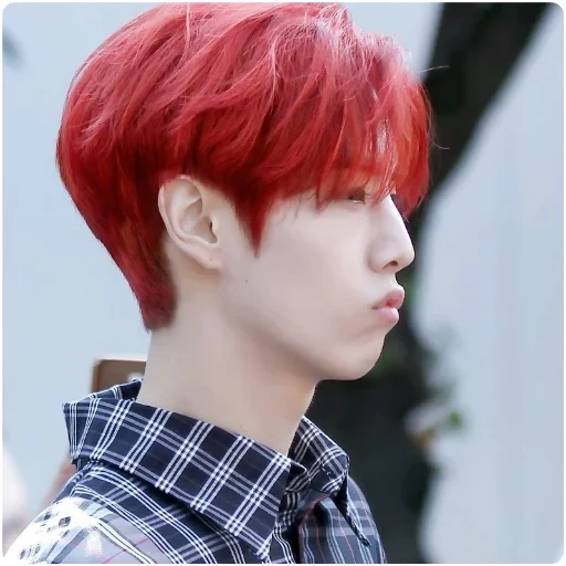 got7, ю ён дже, пак чинён, пак чимин, got7 mark red hair