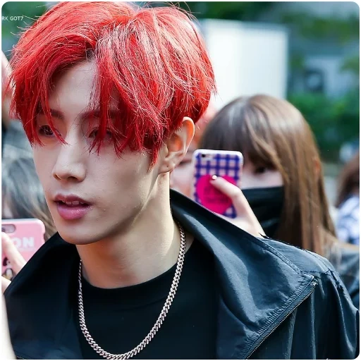 asiático, yuta nct, got7 mark, jaebum cabello rojo, mark tuan cabello rojo