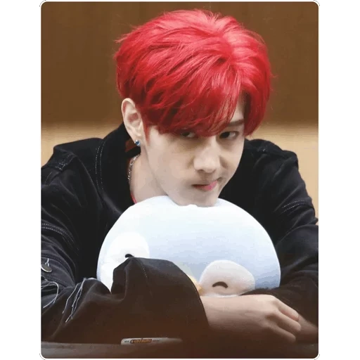 got7, bambam, got 7 mark, rambut merah peserta got7, mark tuan got7 rambut merah