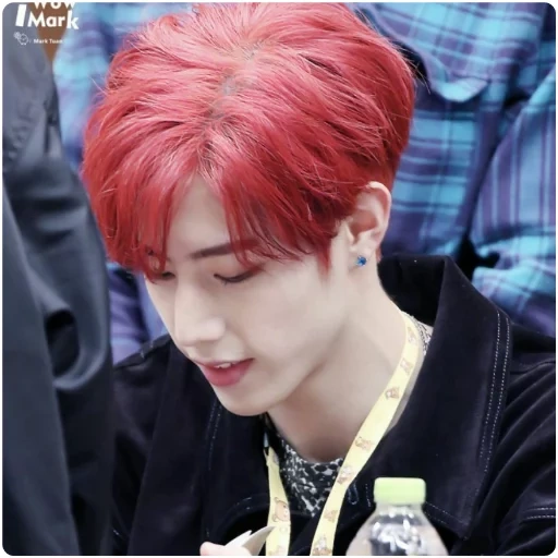 jimin, jimin bts, jimin bts, got7 mark red hair, got7 participant red hair