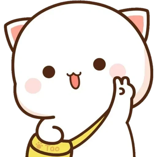 un bel sigillo, seal kawai, seal cavaie, carino kawai pittura, kawaii gatto bianco