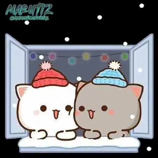 katiki kavai, gambar lucu, hewan hewan itu lucu, peach cat christmas, gambar kucing lucu