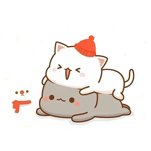 modello di gatto carino, immagini di sigilli carini, carino sigillo kawaii, kawai seal love, carino gatto cartone animato