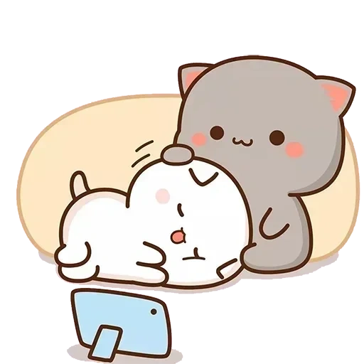 gatos kawaii, kitty chibi kawaii, estimados dibujos son lindos, lindos dibujos de kawaii, encantadores gatos kawaii