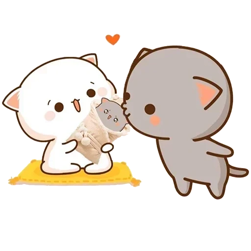 kucing chibi, kitty chibi kawaii, gambar chibi yang lucu, love cats kawaii, persia goma telegram kotiki love