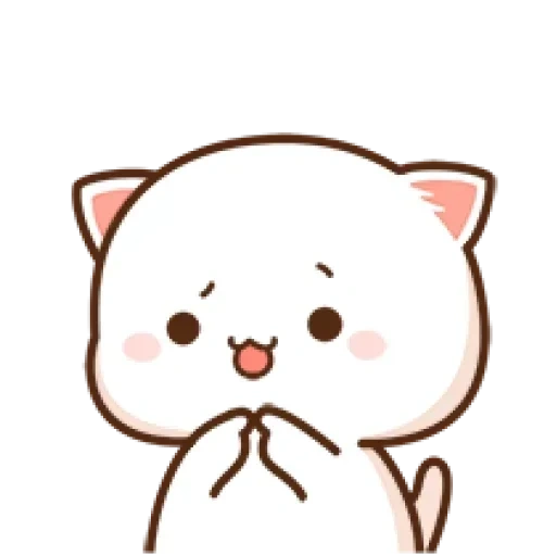 kucing, kawaii, gambar kawaii, gambar kawaii yang lucu, animasi lucu