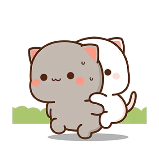 kawaii, kucing chibi, gambar chibi yang lucu, gambar lucu sapi, gambar kucing lucu