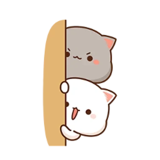 gatto, seal kawai, seal cavaie, seal cavaie, sigillo fuori chibi chuan