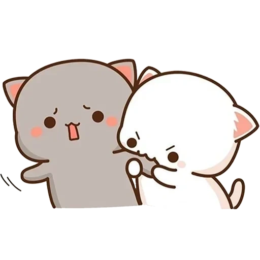 gatos kawaii, kitty chibi kawaii, lindos dibujos de chibi, los gatos son lindos dibujos, encantadores gatos kawaii