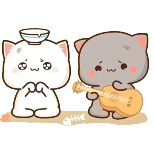 kawaii kittens, gambar lucu sapi, gambar kucing lucu, gambar kucing lucu, kawaii kucing pasangan