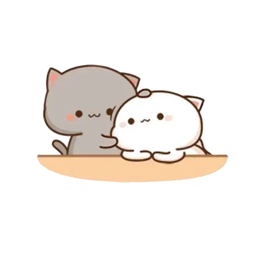 gato kawaii, dibujos de lindos gatos, encantadores gatos kawaii, kawaii cats love, kawaii gats love new