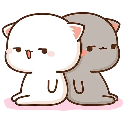 kawai kotiki chibby, encantadores gatos kawaii, mochi mochi durazno gato, kawaii cats love