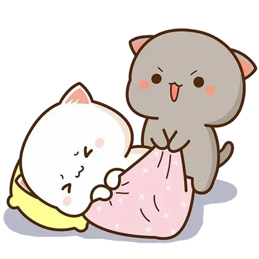 kucing persik mochi, gambar kawaii yang lucu, kucing kawaii yang cantik, kucing persik mochi mochi, love cats kawaii