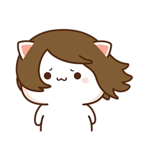 gato, anime lindo, gatos chibi, anderma beecon, dibujos de anime encantadores