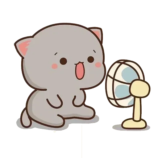 gato, gatos chibi, gato de melocotón mochi, lindos dibujos de chibi, lindos dibujos de kawaii