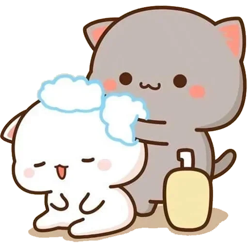 kucing kawaii, kucing persik mochi, gambar kawaii yang lucu, kucing persik mochi mochi, love cats kawaii