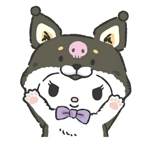 kitty, sanrio, lovely cartoon, kitti kuromi, hellow kitty kuromi