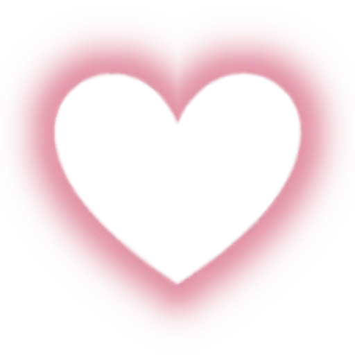 heart, pink background, frame center, small heart, neon heart and white background