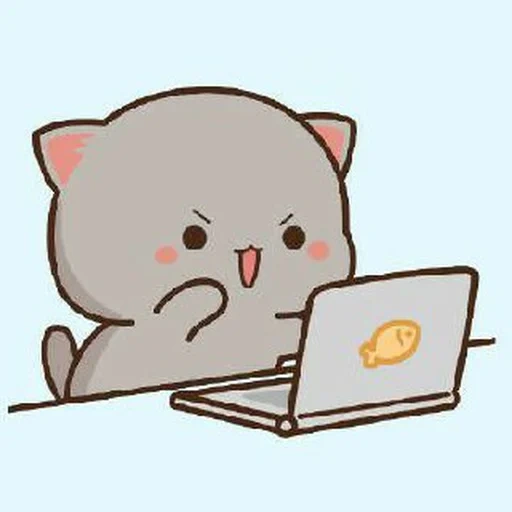 chibi cats, katiki kavai, mochi peach cat, cute kawaii drawings, drawings of cute cats