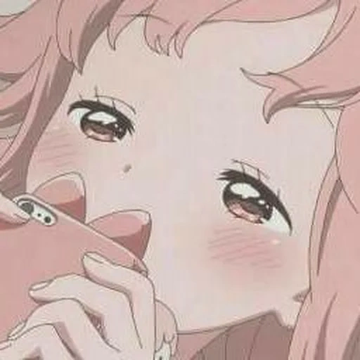 bild, mitsuko kawai, anime ästhetik, anime zeichnungen sind süß, rosa anime ästhetik