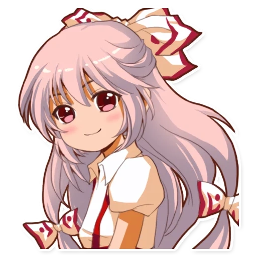 anime girl, cartoon beauty, touhou project, cartoon characters, jokanhiyou mokou