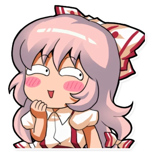 mokou, touhou emotes, emotante mokou, mokou fujiware, proyecto touhou