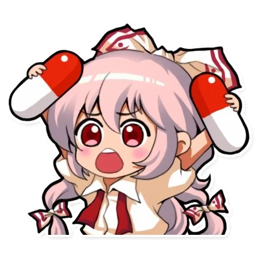 mokou, mokou emote, expressão atrás da cabeça, emoting mokou, touhou project