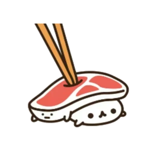 comida, sushi, gudetama, comida japonesa, os desenhos são fofos