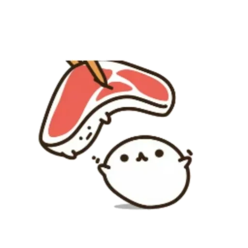 süße zeichnungen, rollt die augen, schöne sushi augen, kawaii sticker sushi, 1 sushi sushi schön