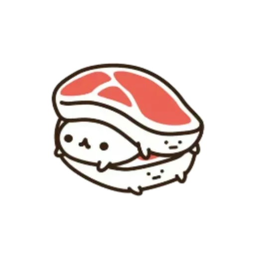 makanan, sushi, mata gulung, makanan sushi yang terhormat, kawaii sushi rolls