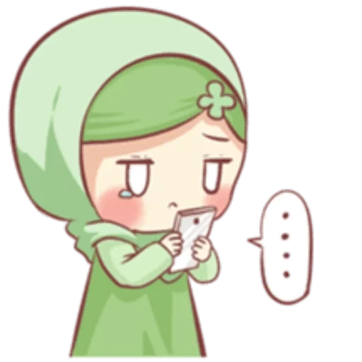 chibi, anime, muslim