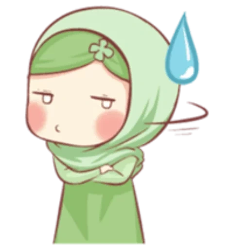 chibi, anime, characters, muslim