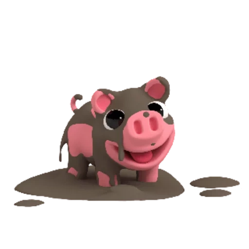 evata dick, rosa le cochon, pigue de saleté, caméra de porc, cochon de cochon