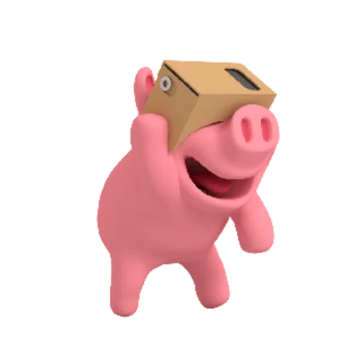 cerdito, rosa el cerdo, el cerdo está bailando, el cerdo baila, el cerdo salta