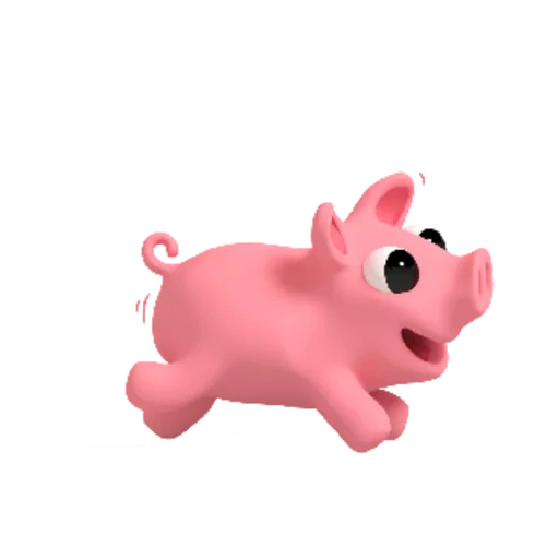 babi, berlari pigging, babi merah muda, babi merah muda