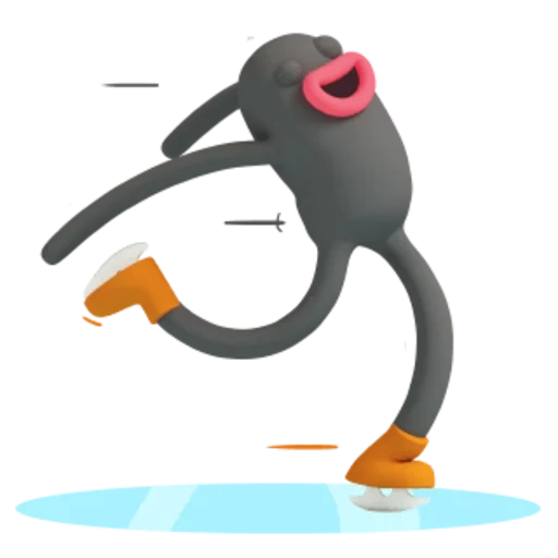 manchot, un jouet, pingouin pingu, symbole de jouet simple