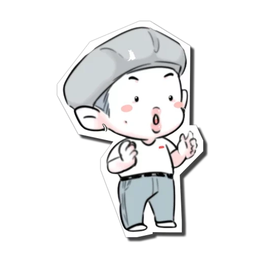 chico, humano, bts chibi, dibujos chibi, don gyun chibi